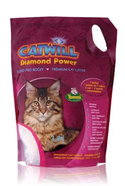 Podestýlka Catwill Diamond Power kočka pohlc. pach3,8l