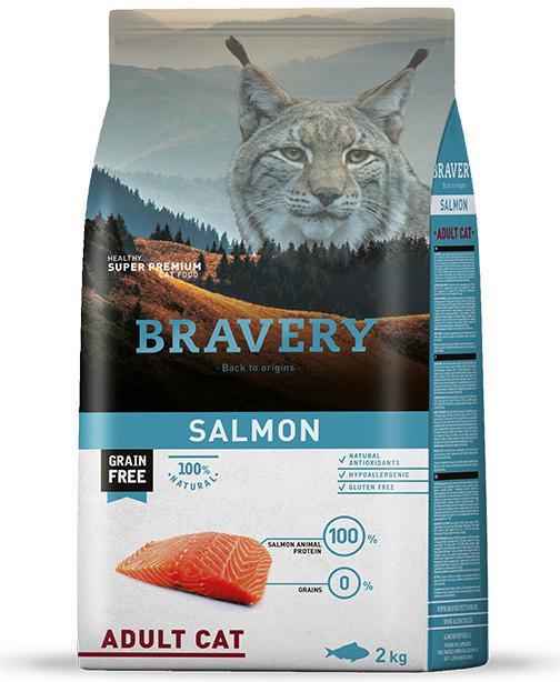 BRAVERY cat ADULT salmon 7 kg