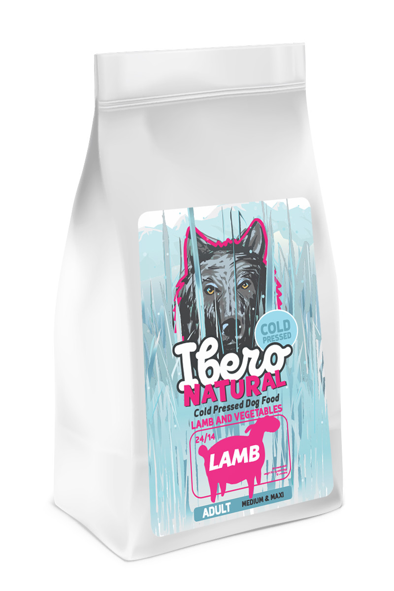 Ibero COLD PRESSED dog adult MEDIUM/LARGE LAMB 12kg